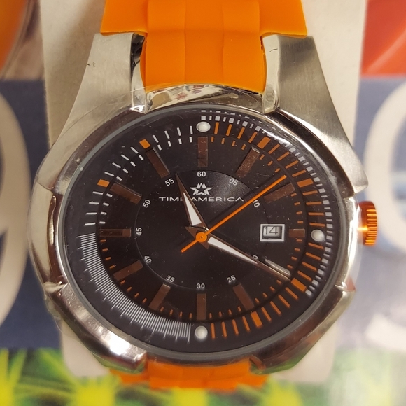 Time America Mens Japan Movement Stainless Steel Quartz Watch With New Battery - Picture 4 of 9